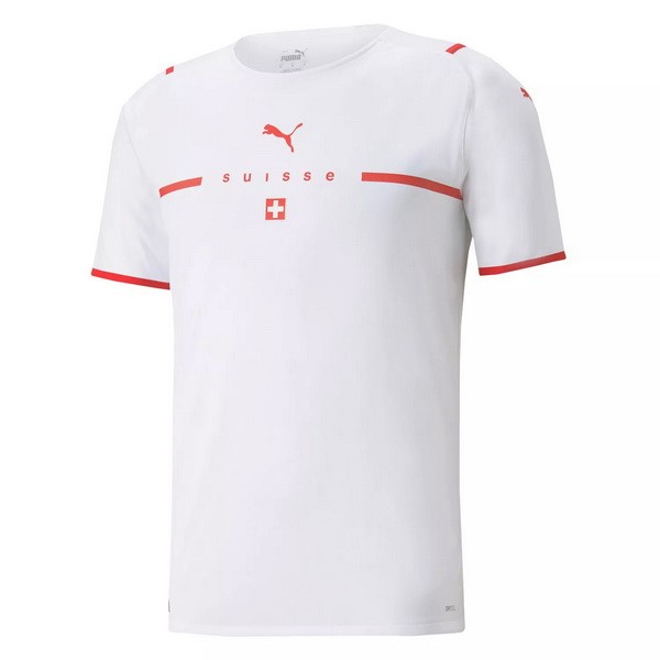 Tailandia Camiseta Suiza 2ª Kit 2021 Blanco